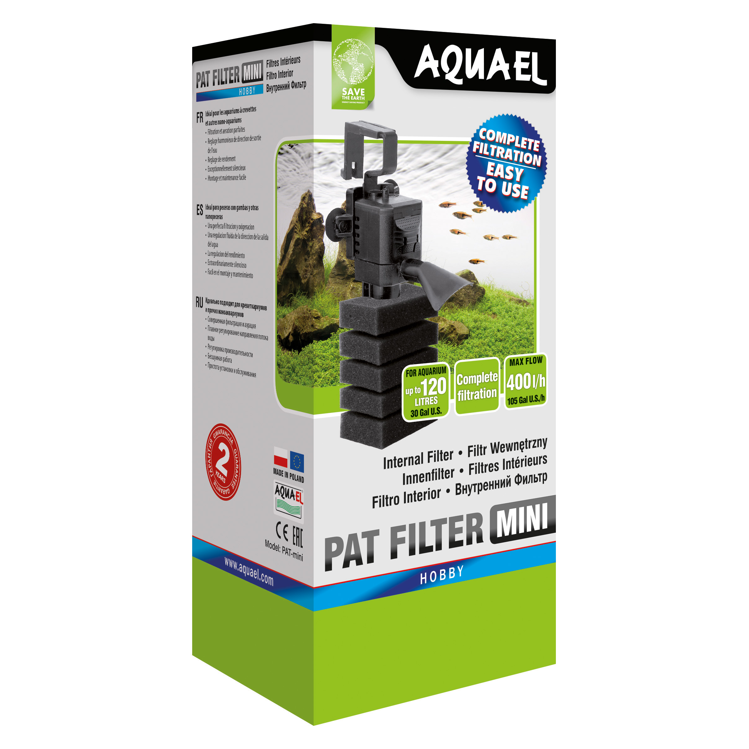 Aquael pat. Внутренний фильтр Aquael Pat Filter Mini для аквариума до 120 л (400 л/ч, 4 Вт). Фильтр Aquael Pat Mini. Внутренний фильтр Pat-Mini, 400 л/ч (10- 120л), Aquael. Фильтр внутренний Aquael Pat Mini, 4w, 400л/ч, 10-120л.