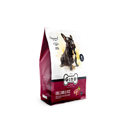 Gina Корм для собак сухой Dog Lamb & Rice ягненок, рис, 3 кг (box) Россия  для всех пород