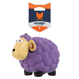 Игрушка для собак из латекса Овца сиреневая, 13 см