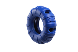 Игрушка для собак из каучука Колесо для лакомств, синее,  113*113*40mm