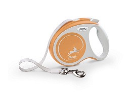FLEXI Рулетка лента  Comfort Plus  S, 5м до 15кг, светло-оранжевая   