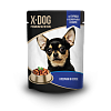 X-DOG пауч для собак  в соусе курица и белая рыба шоу-бокс 24шт х 85г 