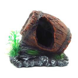 Aquanimal Грот "Затонувшая бочка" 11х9.5х7.5 см