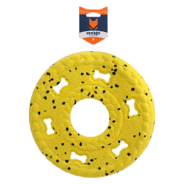 Игрушка для собак из ETPU Диск для игры в воде, желтый, 23 х 23 х 3.9 см