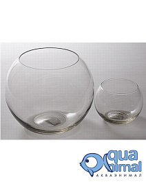 Аквариум 7л круглый плоскодонный