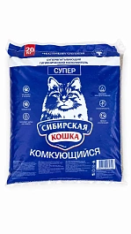 Сибирская кошка Наполнитель комкующийся Супер 20 л