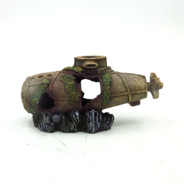 Aquanimal Грот "Подводная лодка" 20x7x10см