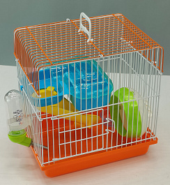 Клетка для грызунов прямоугольная 25x18x26 см (619B)