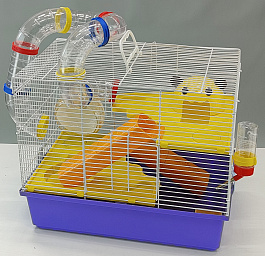 Клетка для грызунов прямоугольная 45x28x37 см (HC611T)