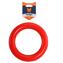 Игрушка для собак из каучука Кольцо, оранжевый, 15 х 2.5 см