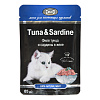 GINA Пауч для кошек 85г сардины/тунец в желе (уп.24шт)