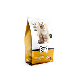 Корм для кошек сухой Gina Cat Rabbit & Rice кролик+рис, 3 кг (Россия)