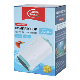 Aqua Reef Компрессор двухканальный (регулируемый) AP PRO-5W, для аквариума до 200 литров (2л/мин*2) Aqua Reef Компрессор двухканальный (регулируемый) AP PRO-5W, для аквариума до 200 литров (2л/мин*2)