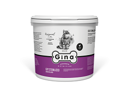 Gina Корм для кошек сухой Cat Sterilized Chicken & Rice курица, рис,12 кг ВЕДРО Россия