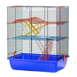 G046 Клетка для грызунов TEDDY LUX II (GINO II + Equipment) 420х290х490 (цветной прут) INTER-ZOO G046 Клетка для грызунов TEDDY LUX II (GINO II + Equipment) 420х290х490 (цветной прут) INTER-ZOO