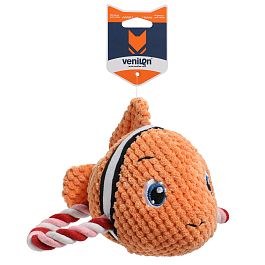 Игрушка мягкая  для собак Рыба-клоун, 21 х 17 х 9 см