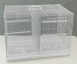 Клетка для птиц прямоугольная со стенкой 60х41х41 см (422)