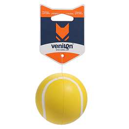 Игрушка для собак из каучука  Мяч теннисный цельный, желтый, 6 см