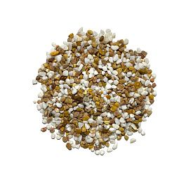 Aquanimal 3кг Грунт природный микс (белый+карамель) 4-6 мм 