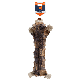 Игрушка мягкая  для собак Медведь, клетчатый, 36 х 15 см