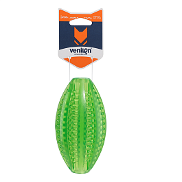 Игрушка для собак из TPR Мяч Регби  освежающий, зеленый, 11.5 х 6.3 см