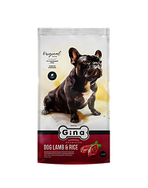Gina Корм для собак сухой Dog Lamb & Rice ягненок, рис, 7,5 кг  (box) Россия  для всех пород