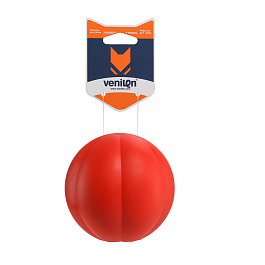 Игрушка для собак из каучука Мяч для лакомств, красный, 8.4 см