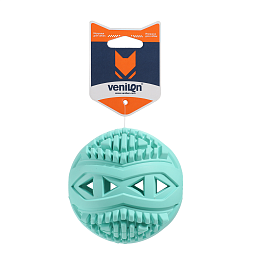 Игрушка для собак из каучука Мяч для чистки зубов, бирюзовый 8.8 х 8.8 х 8.5 см