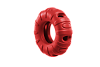 Игрушка для собак из каучука Колесо для лакомств, красное,  113*113*40mm