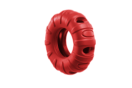 Игрушка для собак из каучука Колесо для лакомств, красное,  113*113*40mm
