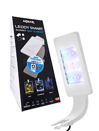 Светильник с креплением 4,8вт  LEDDY SMART BT Белый (для нано-аквариумов 10-50л, выс.до 35см), 7000-10000 К