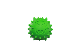 Игрушка для собак из каучука мяч игольчатый для лакомств , зеленый, диаметр 63.5 мм