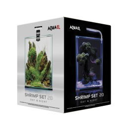 Аквариум Shrimp Set SMART LED D/N  20 / 19 л, куб, белый Аквариум Shrimp Set SMART LED D/N  20 / 19 л, куб, белый