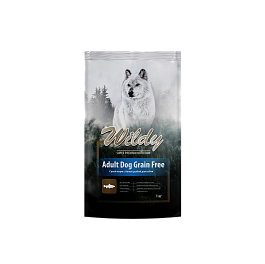 Wildy Корм беззерновой для собак с белой рыбой  1 кг, сухой, Adult DOG Grain Free