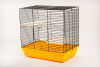 G076 Клетка для шиншилл Chinchilla 60 Color 580х380х570 (черный прут) INTER-ZOO