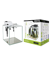 Аквариум FISH & SHRIMP SET DUO LED D&N 2.0/ 49 л, куб, белый