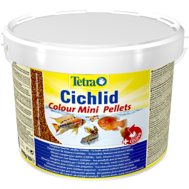 TetraCichlid Colour Mini Pellets (мульти шарики) 10л (ведро) TetraCichlid Colour Mini Pellets (мульти шарики) 10л (ведро)