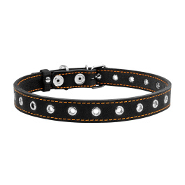 Ошейник "CoLLaR" безразмерный, черный, ширина 20мм, длина 50см