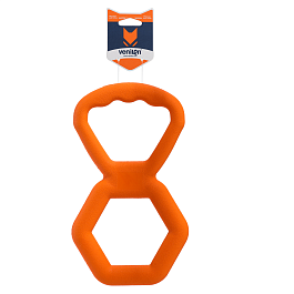 Игрушка для собак из каучука Буксир, оранжевый, 24 х 14 х 2 см