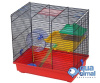 G043 Клетка для грызунов TEDDY LUX I (GINO I Color + PL) + пластиковый комплект 420х290х380 (цветной прут)  INTER-ZOO