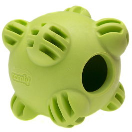 COMFY игрушка д/собак Snack мяч-мина/зеленая 8,5см, для лакомств-плавающая