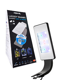 Светильник с креплением 4,8вт  LEDDY SMART BT Черный (для нано-аквариумов 10-50л, выс.до 35см), 7000-10000 К