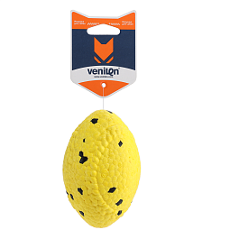 Игрушка для собак из ETPU Мяч Регби пузырчатый желтый 10.7 х 6.9 х 6.9 см