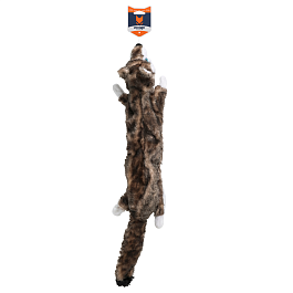 Игрушка мягкая  для собак Волк, коричневый, 60 х17 см