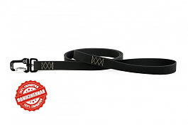 Поводок "Эволютор" Черный (ширина 25 мм, длина 300 см)