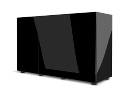 Тумба GLOSSY 120 прямая, черная Тумба GLOSSY 120 прямая, черная