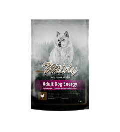 Wildy Корм для активных собак с курицей  3 кг, сухой, Adult Dog Energy 