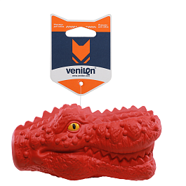 Игрушка для собак из каучука Динозавр с пищалкой