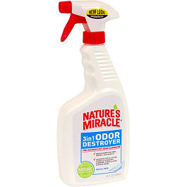 Спрей 3в1 Уничтожитель запахов 709мл с ароматом свежести (P-5452)