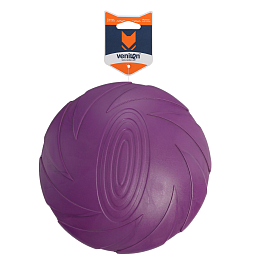 Игрушка для собак из каучука  Диск Фрисби фиолетовый, 18 см